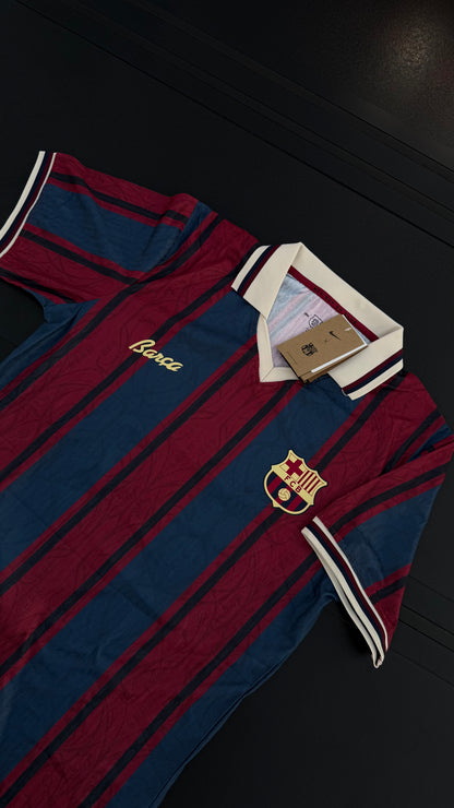 Barcelona 125th Anniversary Oversized Polo Shirt New Retro Design