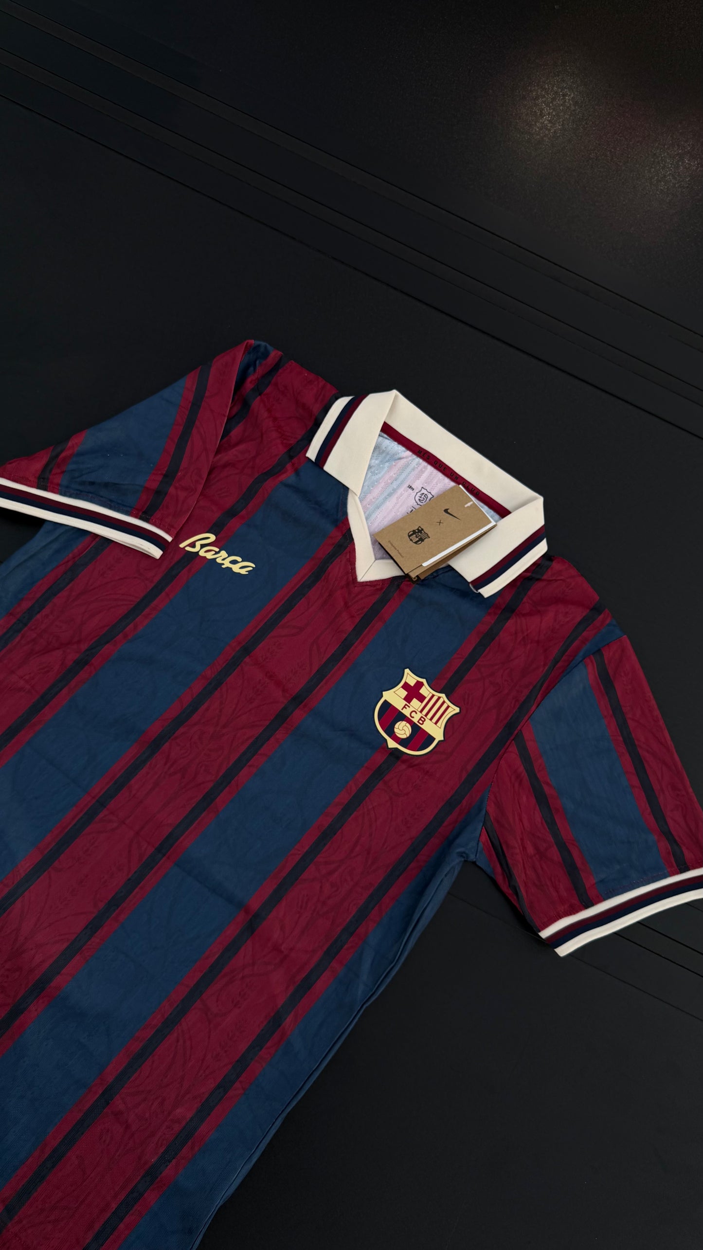 Barcelona 125th Anniversary Oversized Polo Shirt New Retro Design