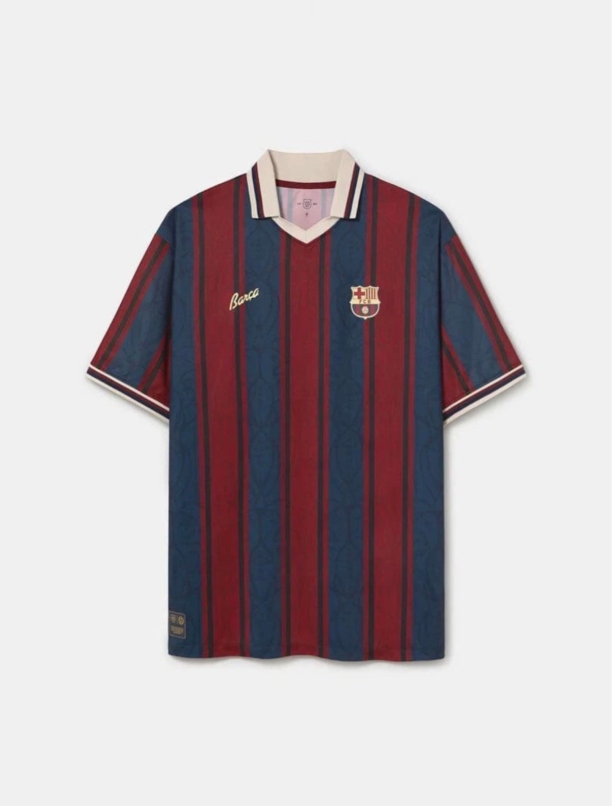 Barcelona 125th Anniversary Oversized Polo Shirt New Retro Design