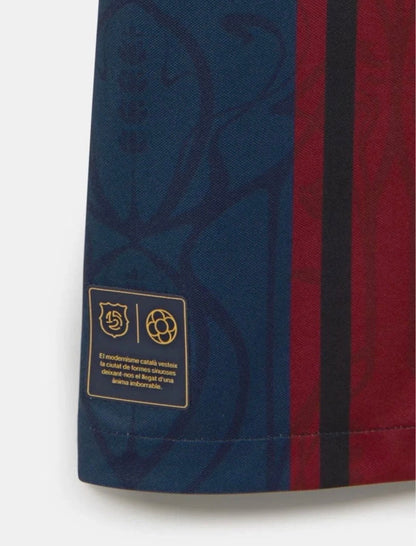 Barcelona 125th Anniversary Oversized Polo Shirt New Retro Design